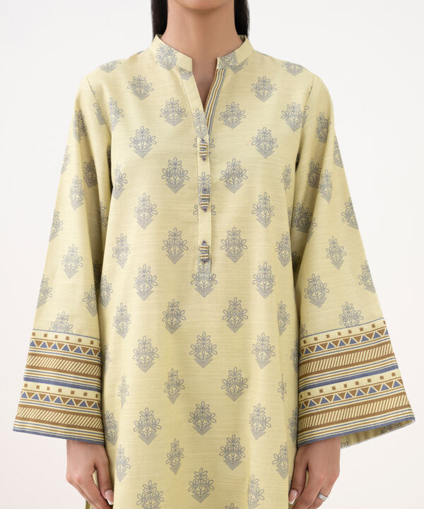 3 Piece - Printed Khaddar Suit