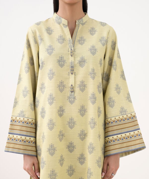3 Piece - Printed Khaddar Suit