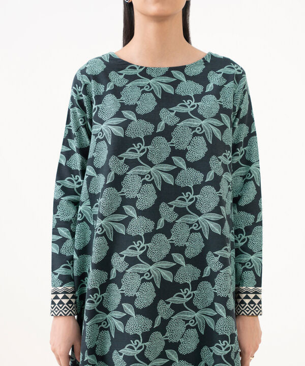 3 Piece - Printed Khaddar Suit