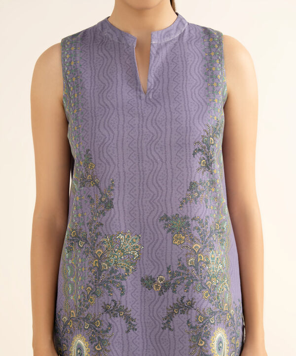 3 Piece - Printed Light Khaddar Suit