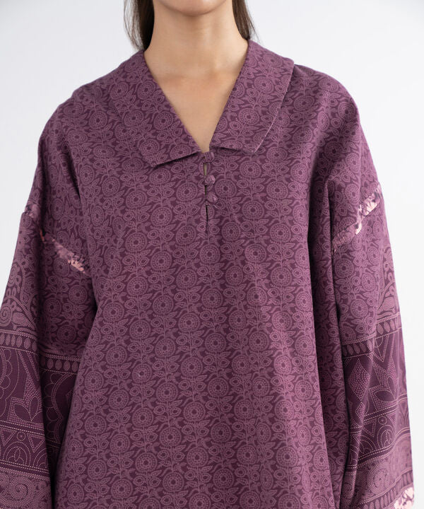 3 Piece - Printed Light Khaddar Suit