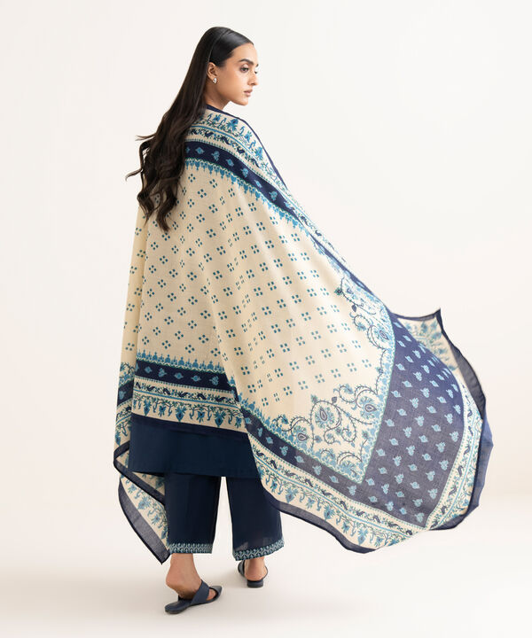 3 Piece - Embroidered Twill Suit