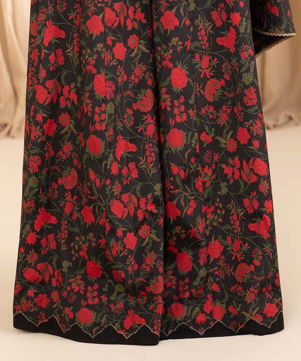 3 Piece - Embroidered Silk Suit (Unstitched)