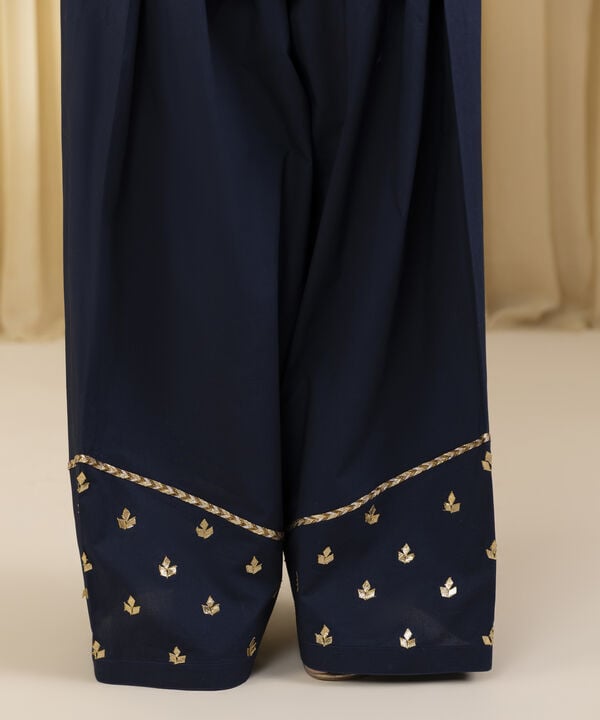 3 Piece - Embroidered Dobby Suit (Unstitched)