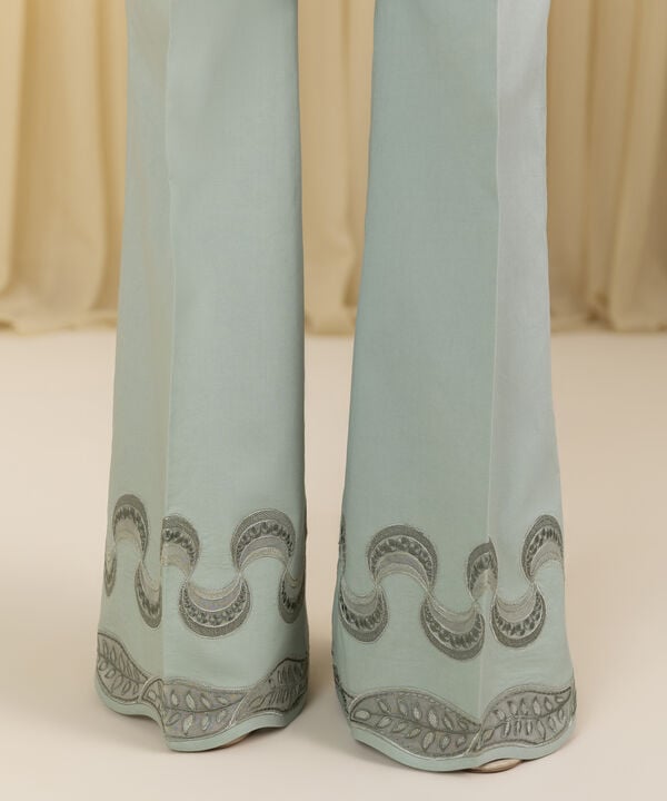 3 Piece - Embroidered Dobby Suit (Unstitched)