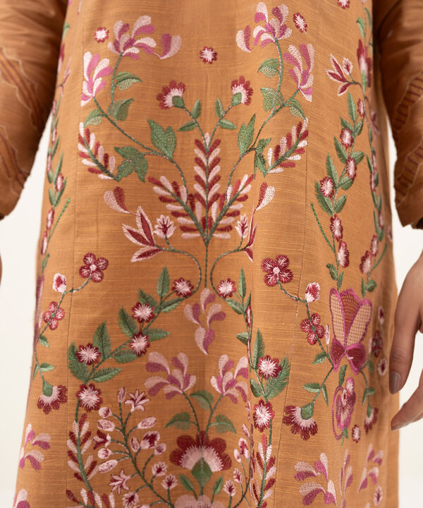 3 Piece - Embroidered Khaddar Suit