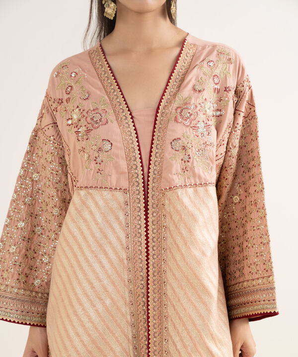 3 Piece - Embroidered Viscose Suit