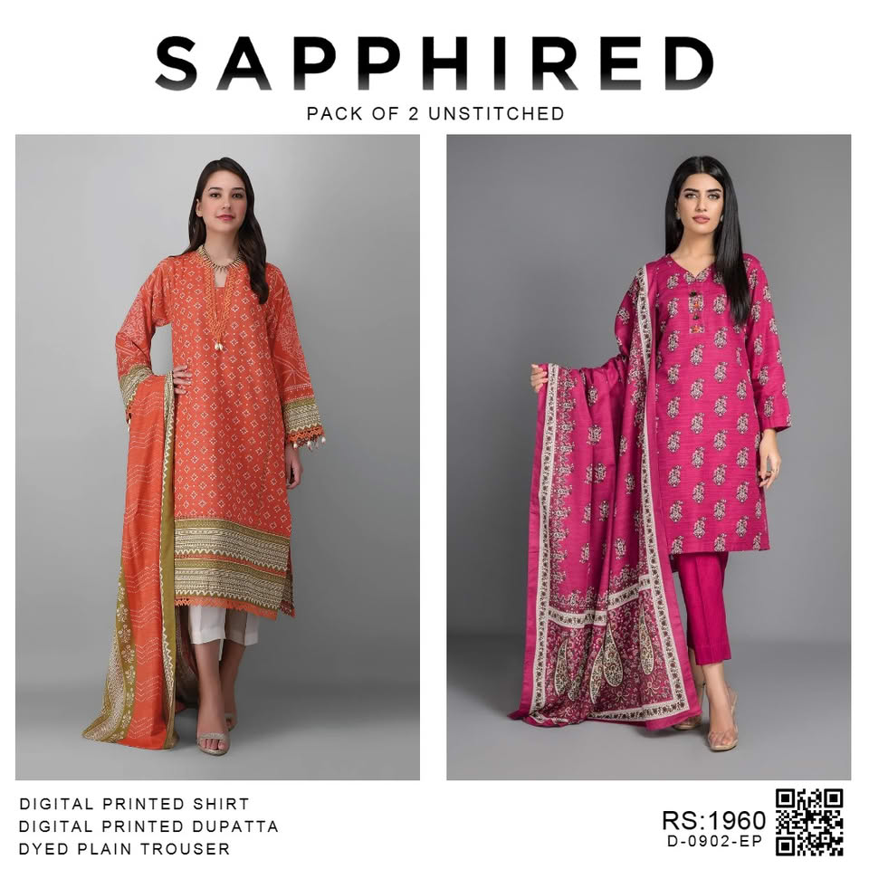 Pack of 2 Unstitched Code D-0902-EP