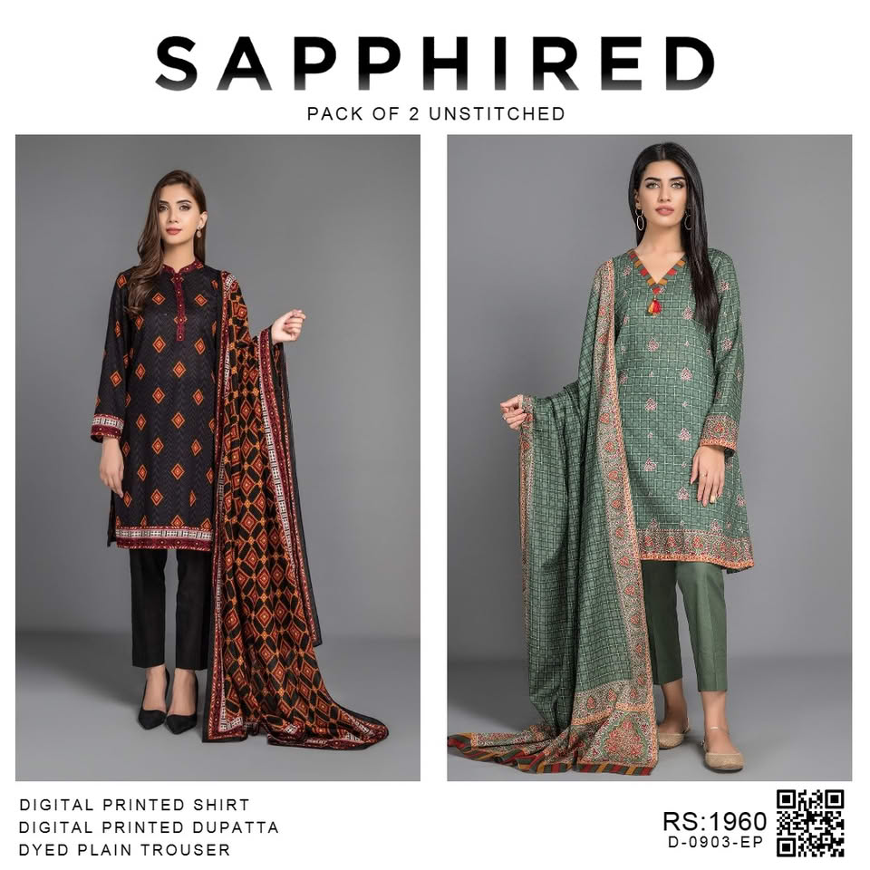 Pack of 2 Unstitched Code D-0903-EP