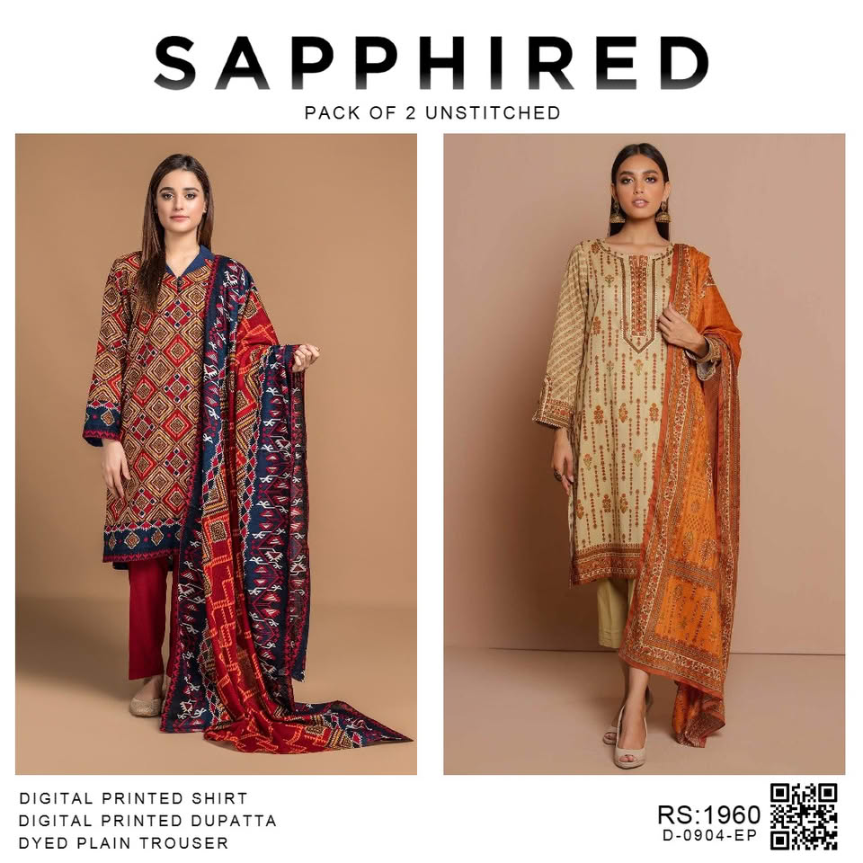 Pack of 2 Unstitched Code D-0904-EP