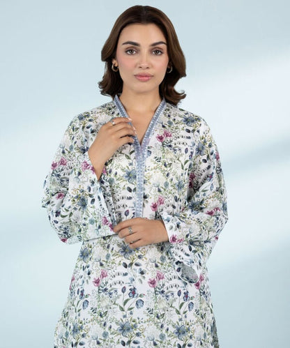 2 Piece - Embroidered Lawn Suit (Stitched)