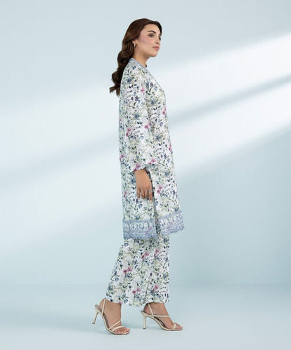 2 Piece - Embroidered Lawn Suit (Stitched)