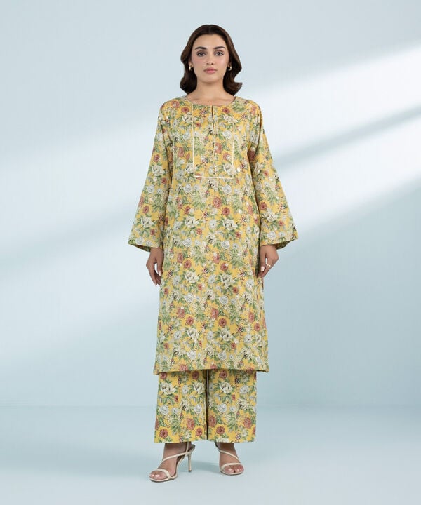 2 Piece - Embroidered Lawn Suit (Stitched)