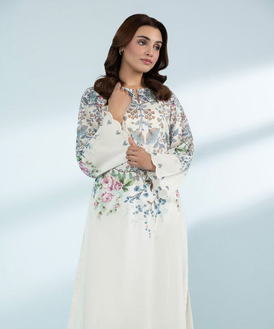 2 Piece - Embroidered Lawn Suit (Stitched)