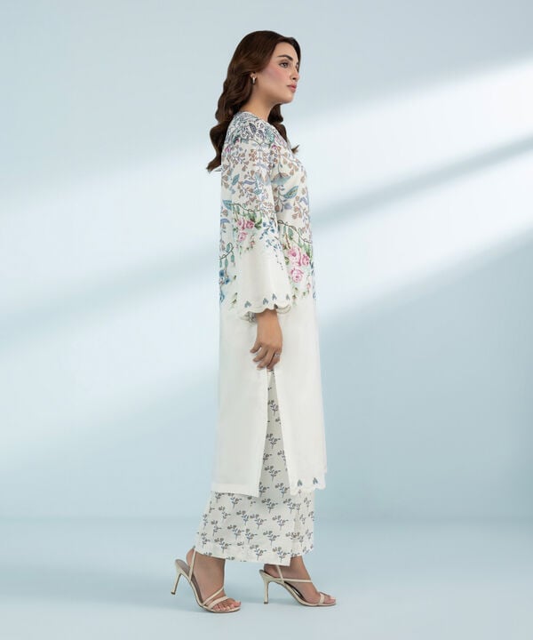 2 Piece - Embroidered Lawn Suit (Stitched)