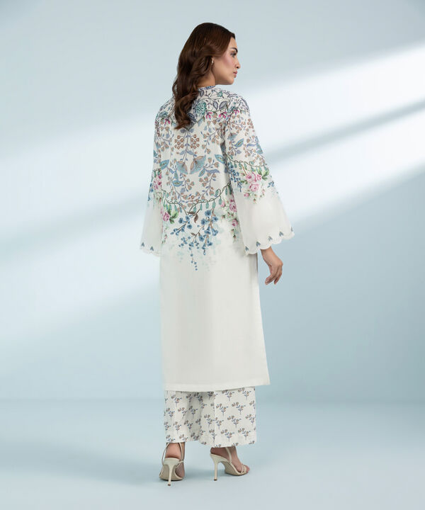 2 Piece - Embroidered Lawn Suit (Stitched)