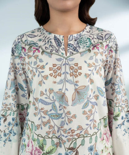 2 Piece - Embroidered Lawn Suit (Stitched)