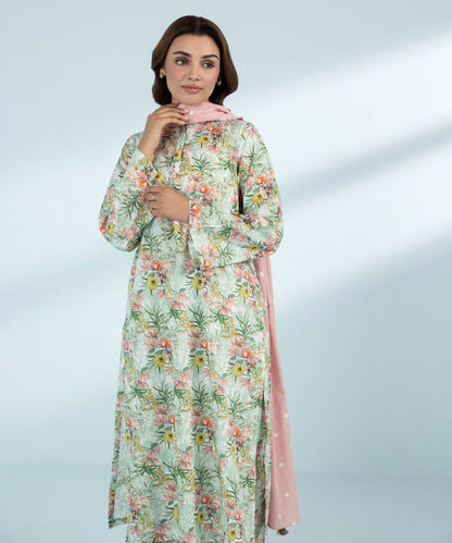 3 Piece - Printed Lawn Suit (Stitched)