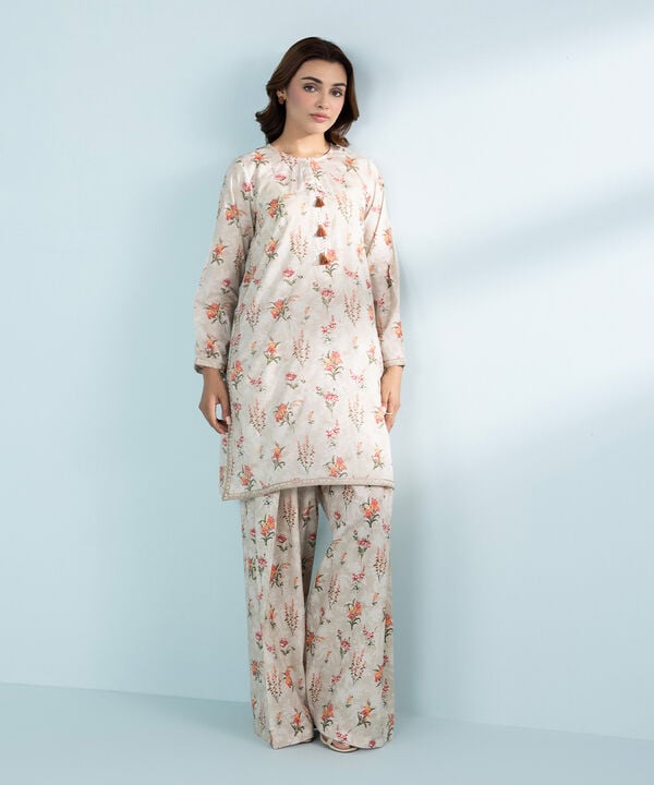 2 Piece - Embroidered Lawn Suit (Stitched)