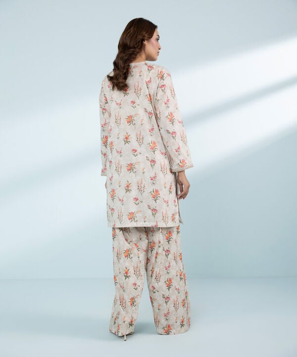 2 Piece - Embroidered Lawn Suit (Stitched)