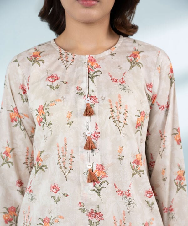 2 Piece - Embroidered Lawn Suit (Stitched)