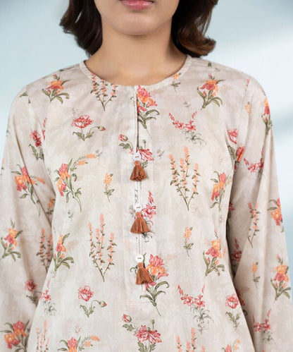 2 Piece - Embroidered Lawn Suit (Stitched)