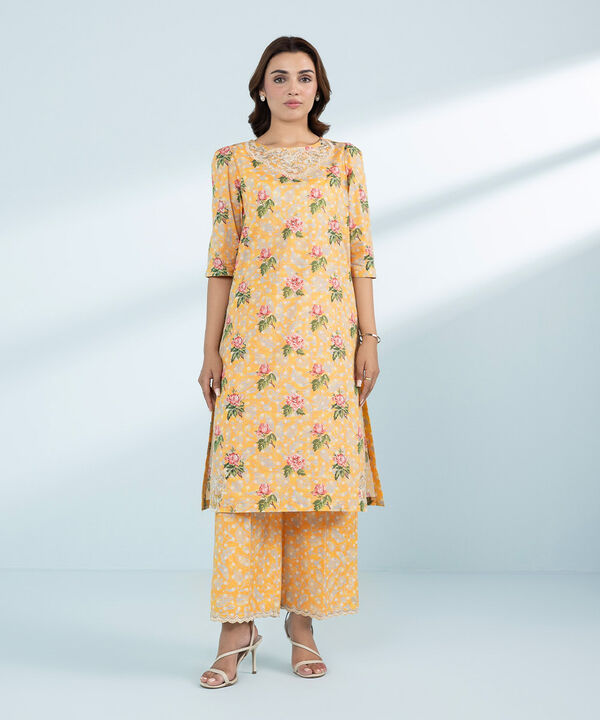 2 Piece - Embroidered Lawn Suit (Stitched)