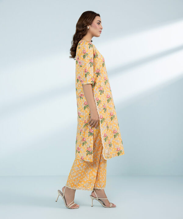 2 Piece - Embroidered Lawn Suit (Stitched)