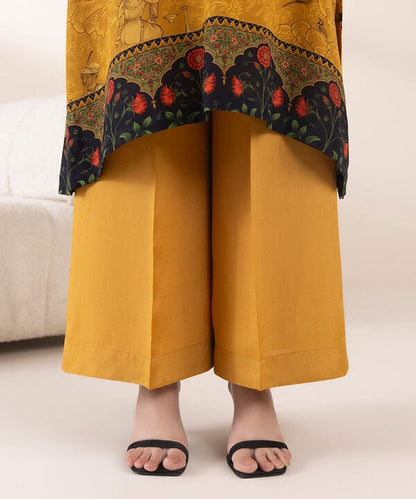 2 Piece - Printed Silk Suit (Stitched)