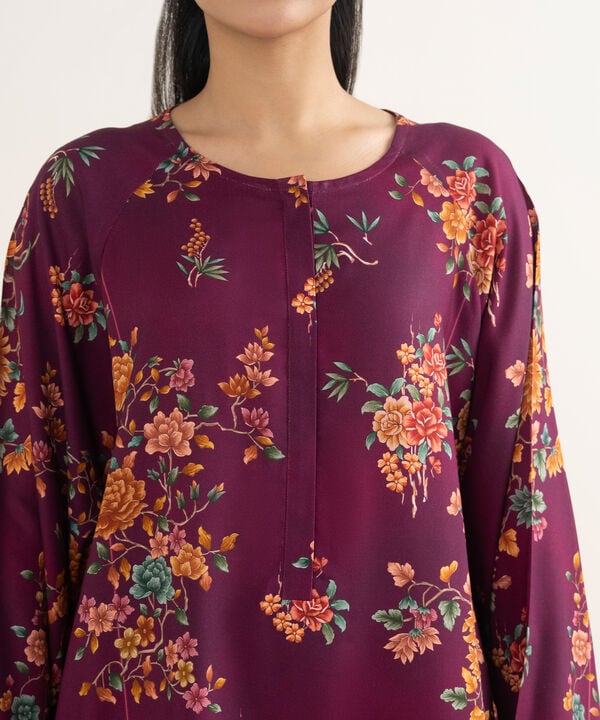 2 Piece - Printed Linen Suit