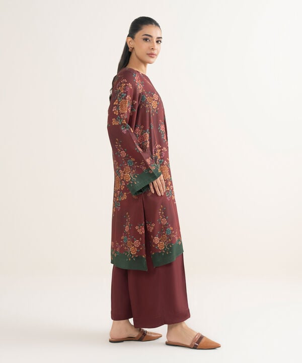 2 Piece - Printed Linen Suit
