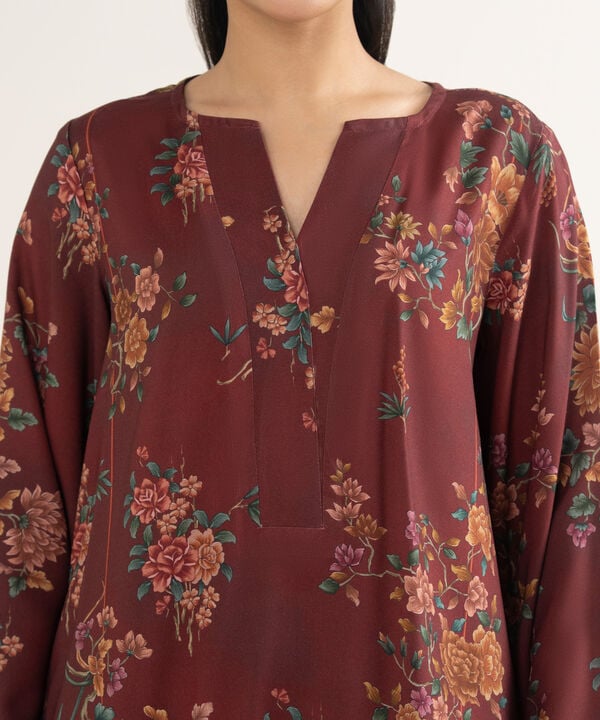 2 Piece - Printed Linen Suit