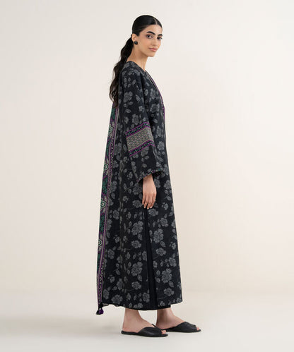 3 Piece - Printed Khaddar Suit