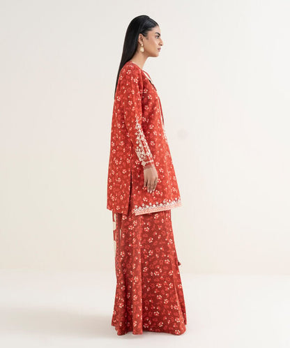 3 Piece - Embroidered Khaddar Suit