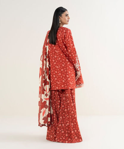 3 Piece - Embroidered Khaddar Suit