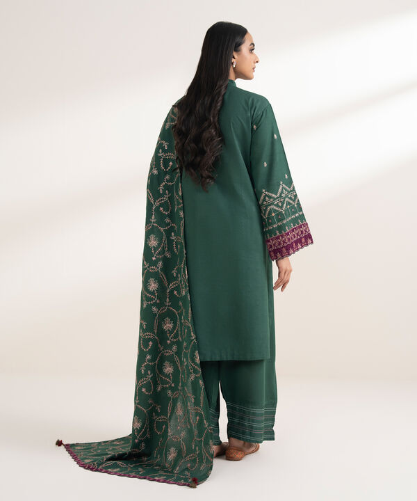 3 Piece - Embroidered Karandi Suit