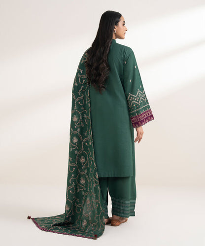 3 Piece - Embroidered Karandi Suit