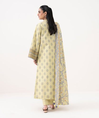 3 Piece - Printed Khaddar Suit