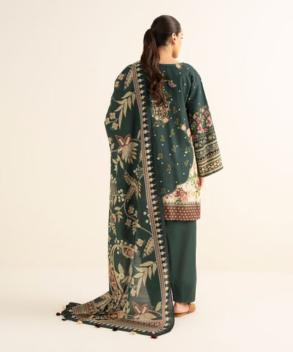 3 Piece - Printed Light Khaddar Suit