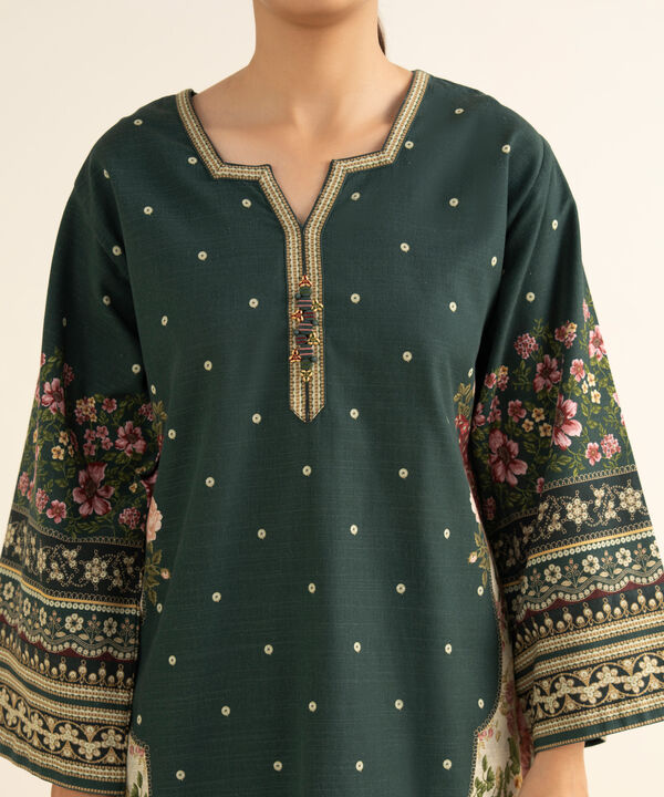 3 Piece - Printed Light Khaddar Suit