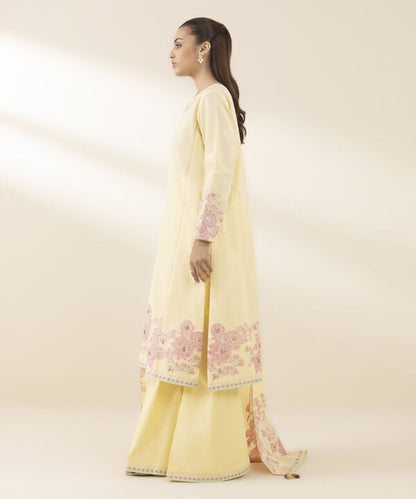 3 Piece - Jacquard Suit (Unstitched)