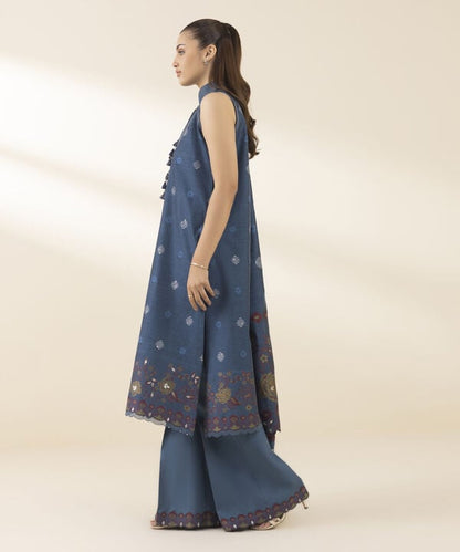 3 Piece - Jacquard Suit (Unstitched)