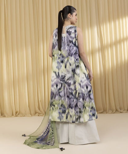 3 Piece - Jacquard Suit (Unstitched)