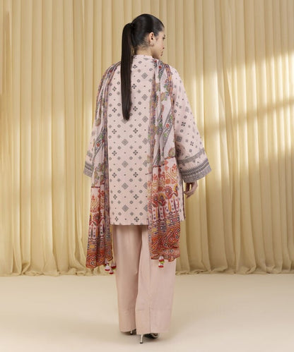 3 Piece - Jacquard Suit (Unstitched)