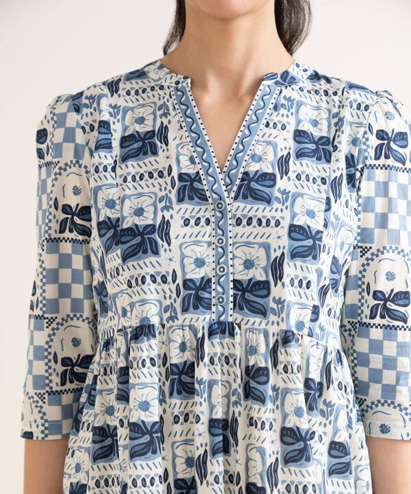 Printed Cambric Dress