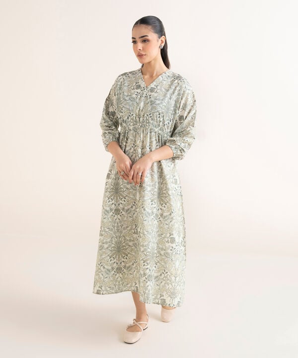 Printed Cambric Dress