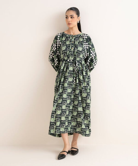 Printed Cambric Dress