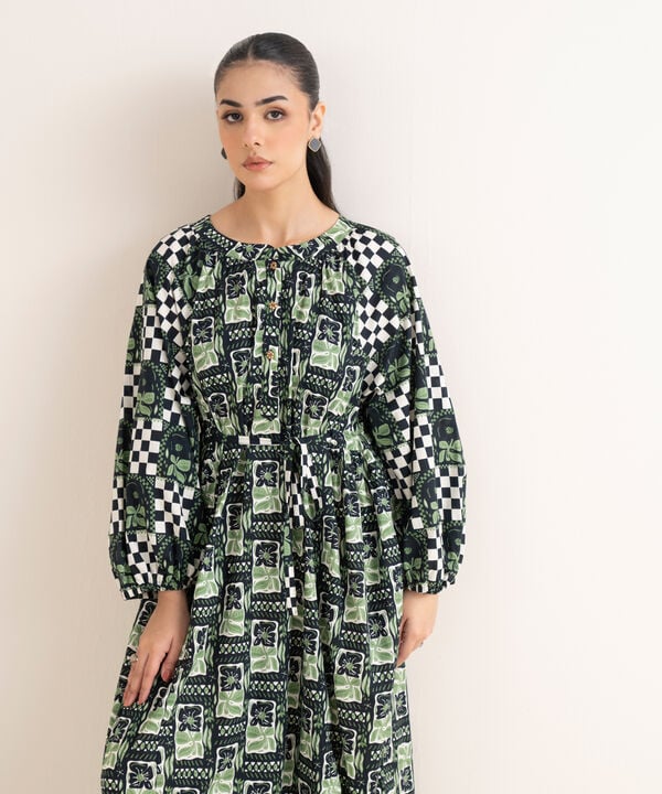 Printed Cambric Dress