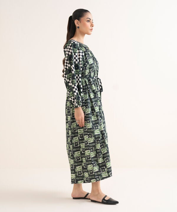 Printed Cambric Dress