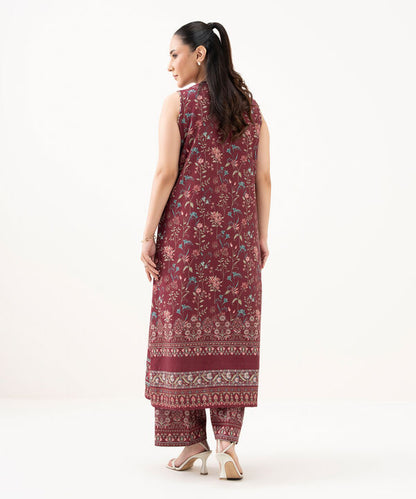 2 Piece - Embroidered Khaddar Suit